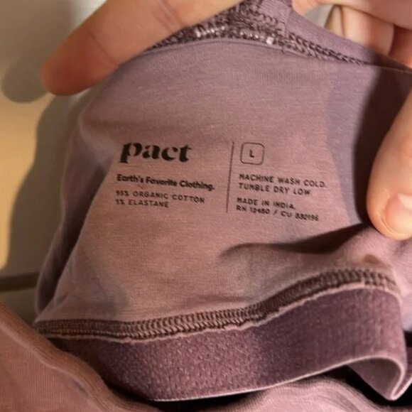 Pact fit and flare midi dress, mauve purple size L - Picture 6 of 6